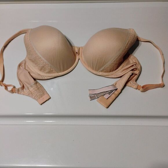 Victoria's Secret Bra Convertible Lightly Lined Full Cover Underwire Peach 34DD - Picture 8 of 16
